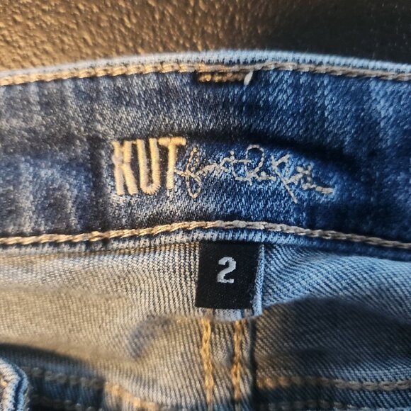 KUT FROM THE KLOTH Jeans Denim Dark Blue Skinny Stretch Womens Size 2 EUC - Picture 9 of 13